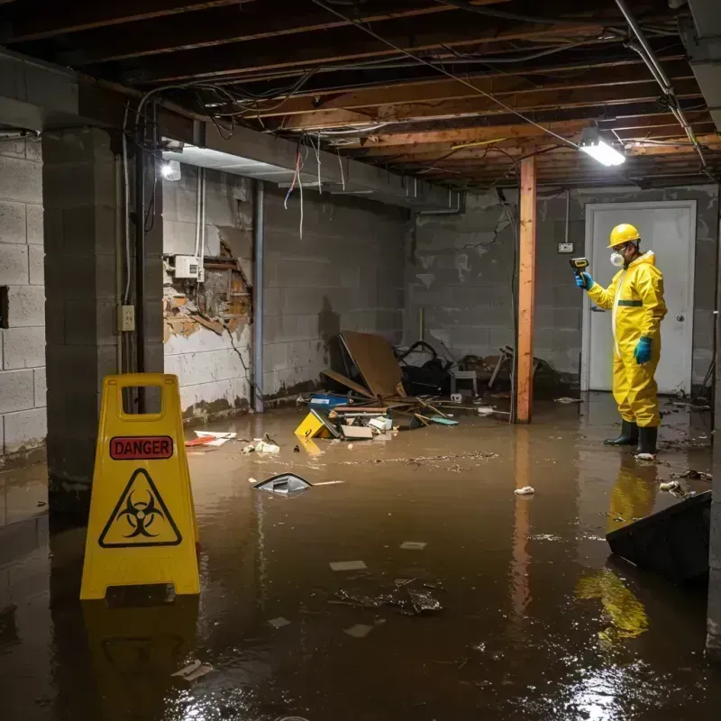 Flooded Basement Electrical Hazard in Monument Hills, CA Property